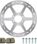 180mm Mini Bike Disc Brake Rotor With Pads Replacement For Baja Doodle Bug DB30 CT100U CC100X 97cc 98cc 100cc Engines
