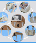 Installation steps for Heavy Duty Wrought Iron Shelf Brackets Four Pack White Metal Corner Supports for Wall Mounted Floating Shelves.