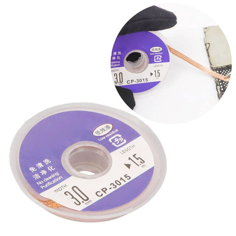 Desoldering Wick Braid CP 3015 For PCB Repair And Precision Instruments Pro Grade One And A Half Meter Length