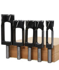 Top Shelf Wood Plug Cutters Set Gonna Make Your DIY Projects Dead Easy With Five Pro Grade Drill Bits 15 to 35mm in carbon steel.