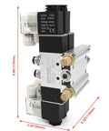 Front view of Electrical Pneumatic Twin Solenoid Valve 5/2 Way Internally Piloted, 24VDC, PT1/4 Ports, with manifold base.