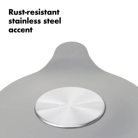 Heavy Duty Tub Stopper With Wall Mount Suction Cup Rust Proof Stainless Steel Trim Premium Silicone Seal Bath Drain Plug close-up of stainless steel accent.