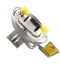 Wall Mounted Emergency Eye Wash Station In 304 Stainless Steel With Double Nozzles And Flip Covers Safety Sign