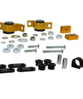 Rock Solid Front Suspension Bushing Kit For 2002 To 2007 Subaru Impreza WRX STI with synthetic elastomer components and hardware.