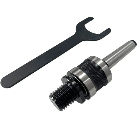 Live Tailstock Chuck Adapter Converts 2MT Tailstock To 1 Inch X 8 TPI Thread Built Tough Steel With Internal Roller Bearings