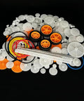 150 Piece Plastic Gear Kit For DIY RC Cars Trucks Helicopters Robots With Shaft Axles And Rubber Band Small Gear Set