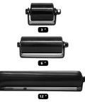 Slide Gate Guide Roller With C Post Welded Bracket, Heavy Duty Sealed Ball Bearing Side Roller Assembly, Hard Nylon Sliding Gate Guider, C 12 Inches, Single Package, Durable Thickened Bracket With Pre-Drilled Holes, shown in 3, 6, and 12-inch sizes.