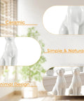 Adorable White Ceramic Dog Toilet Bolt Covers Transform Your Bathroom With These Hella Stylish Screw Caps That Bring Real Personality To Your Space While Offering No Sweat Install 2 Piece Set, showcasing ceramic dog designs.