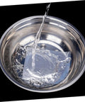 Aluminum Epoxy Patch Tape For Pots And Pans Nonstick Leak Stop Tape 10 Sheets shown sealing a stainless steel basin with water flowing over it.