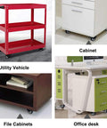 Stem Caster Set Of Four With One And A Half Inch Stem And Five Sixteenth Inch Bolt used on furniture and utility vehicles for mobility