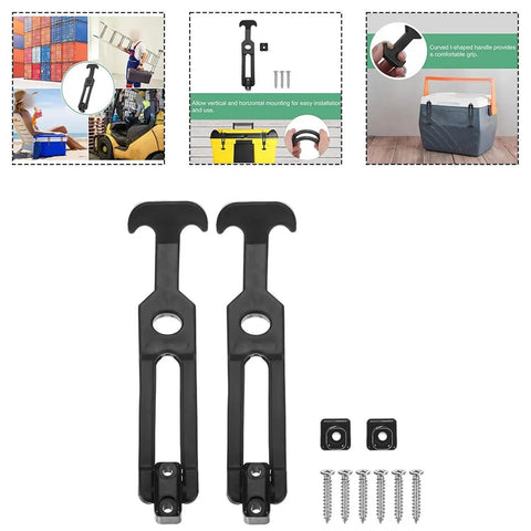 Two Pack T-Handle Rubber Draw Latches With Screws for hood or bonnet, shock absorption and vibration reduction, flexible rubber.