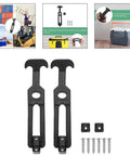 Heavy Duty Rubber Latches 4 Pieces T Handle Draw Latches With Shock Absorption And Vibration Reduction All Weather Corrosion Resistant Flexible Fasteners For Equipment Enclosures Containers And Trailers, shown with screws and installation hardware.