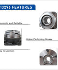 Front Wheel Hub and Bearing Assembly For JX35 QX50 QX60 Altima Maxima Murano Pathfinder Quest Five Lug 513296 features