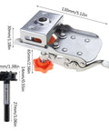 Montesy 35mm hinge boring hole opener; two-piece set with stainless steel body and orange knob