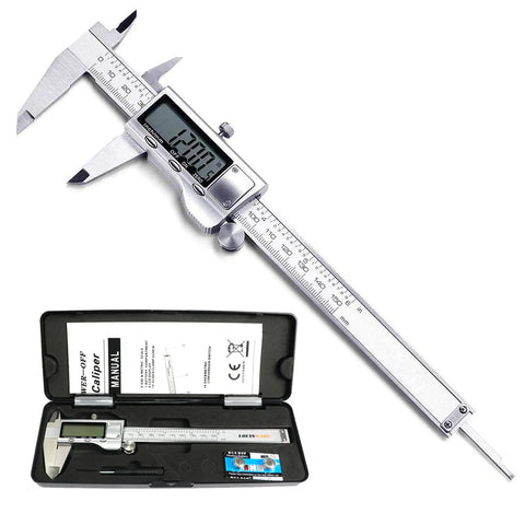 Stainless Steel Digital Caliper With Large LCD Screen, 6 Inch Vernier Caliper, Go-To Handy Tool For DIY And Home Use