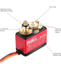 2 Pack 20Kg High Torque RC Servo Motor Waterproof Digital Servo full metal gear aluminum case with iron core and brass gears