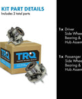 Left And Right Wheel Bearing And Hub Assembly Set For Ford Explorer 2011 2012 2013 2019 Police Package, box with hubs