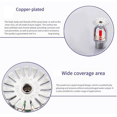Top Notch Kickin Antifreeze Sprinkler Head With 68 Degree Fast Pop Response and Easy Screw Grip, copper-plated for durable outdoor use.