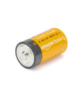 Premium Alkaline Batteries 108 Count Real Deal Variety Bundle Featuring Aa Aaa C D And 9V Cells, D battery in yellow, ideal for powering gadgets.