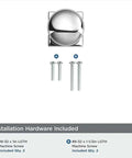 Two Pack One And A Quarter Inch Backplates For Cabinet Knobs In Polished Chrome Drawer Hardware With Vintage Aged Look Heavy Duty Zinc Alloy Easy Install Durable Back Plate For Modern Cabinet Upgrades with installation screws