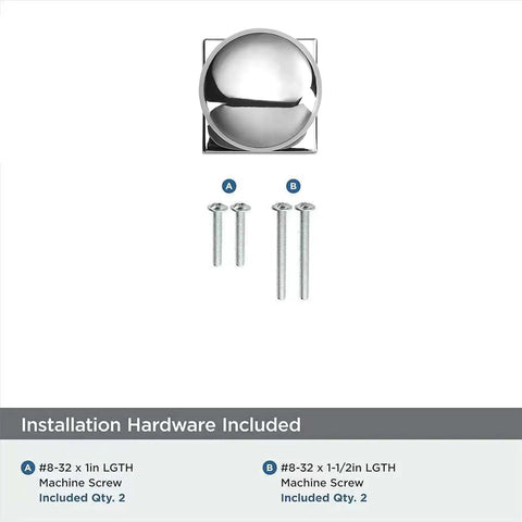 Two Pack One And A Quarter Inch Backplates For Cabinet Knobs In Polished Chrome Drawer Hardware With Vintage Aged Look Heavy Duty Zinc Alloy Easy Install Durable Back Plate For Modern Cabinet Upgrades with installation screws