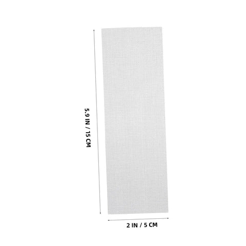 12 Piece Vehicle Bumper Repair Mesh Kit With Stainless Steel Thermoplastic Screen showing mesh panel dimensions of 5.9 in x 2 in.