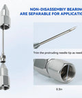 Grease gun tips kit with 90-degree coupler and needle nozzle, stainless steel automotive fittings, Amazon brand