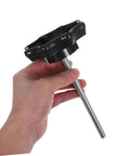 Hand holding Spare Tire Hold Down Bolt Replacement For Cars Universal Clamp Hardware Easy Install Secure Mount Tire Fastener