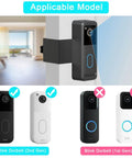 Anti Theft No Drill Door Mount For Blink Video Doorbell Camera 2Nd Gen 2025 Easy Install Bracket Not For 1St Gen 2022 Fits Condo Apartment Office Rental Dorm Secure Doorbell Accessory showing installation with compatible models.