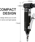 Right Angle Pneumatic Die Grinder 25000 RPM Air Powered Tool featuring compact design for tight spaces and easy maneuverability.