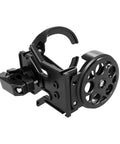 Black Clamp On Handlebar Cup Holder With Lower Tray Drainage Openings And Foldable Storage Friendly Design For Daily Rides On Bikes And E Bikes