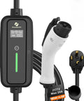 Portable Level 2 EV Charger With Nema 1430 Plug Home Dryer Outlet Hack No Rewiring No Sweat, control box and J1772 connector.