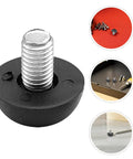 Adjustable Rubber Leveling Feet For Furniture With M8 Thread, Anti Slip Foot Pads For Sofas Chairs And Tables, Heavy Duty Iron And Rubber Construction, 10 Pack Stabilizers To Protect Floors And Keep Surfaces Level, close-up