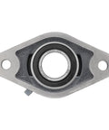 Top view of Two-Pack 2-Bolt Flange-Mount Ball Bearing Unit SA206-20G Insert Bearing With Cast Iron Housing