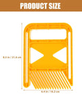 Built Tough As Nails Featherboard Set For Table Saws And Router Tables dimension at 8.5x6.4 inches, yellow plastic design.