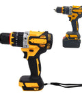 Versatile Cordless Electric Power Drill Featuring Knockout Beater Proof Grip And Snappy Pull Trigger for easy handling and quick driving.