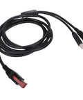 Slick No Sweat Plug And Play Universal Printer Cable 2 In 1 Design with USB and DIN connectors, 1.8m heavy-duty cable.