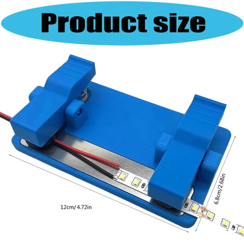 Soldering Clamp For Circuit Boards And LED Light Panels, Precision Wire Fixture For PCB Assembly, blue clamp holding components