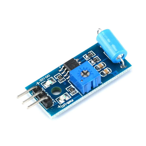 Six Pack SW 420 Vibration Sensor Module for Arduino Alarm System projects with digital output on circuit board