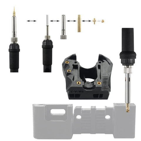 Heat Set Insert Tool Kit For 3D Printers TS101 TS100 936 Soldering Iron Adapter M2 To M8 Replacement Brass Knurled Nut Embedded Insertion Tip