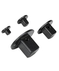 Ultra Compact 4 Piece Low Profile Socket Adapter Set For Auto Repair And DIY Tunes, black metal set