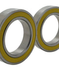 Two Pack 6806 Ceramic Bearing Set For BB30 Bikes, 30x42x7mm, Si3N4 Ceramic Balls 6806 2RS With Nylon Cage, side view
