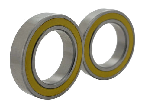Two Pack 6806 Ceramic Bearing Set For BB30 Bikes, 30x42x7mm, Si3N4 Ceramic Balls 6806 2RS With Nylon Cage, side view