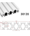 Hella Solid T Slot Aluminum Extrusion Profile Guide Rail Bar For CNC Router And 3D Printer Frame Build, 30120 size, precision design.