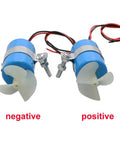 Powerful Underwater RC Thruster Kit For DIY Toy Submarine 7.4V 16800RPM CW CCW Three Blade Propeller, hull mount view