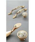 Antique Ceramic Cabinet Handles And Drawer Knobs For Doors And Furniture Hardware, Solid Zinc Alloy Build With Multi Layer Plating