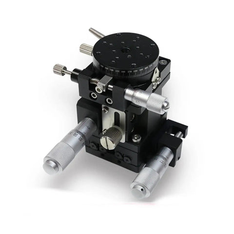 Motorized Rotary Positioning Stage XZR40-R With Micrometer Manual Displacement for Precise Optical Alignment, pro-grade high precision lift rotary table