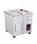 Hualuck 1.3L Ultrasonic Parts Cleaner With Timer And Heater, Stainless Steel Bath for tool cleaning, digital control panel.