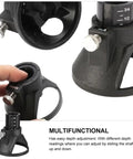 Super Cool Adjustable Horn Shaped Drill Locator Cover For Cordless Rotary Tool And Die Grinder, black plastic with depth adjustment feature.