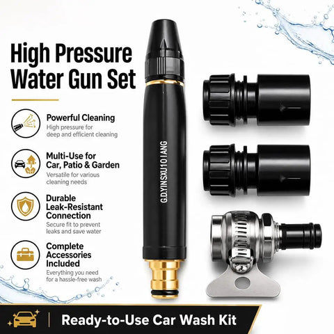 Beast Mode High Pressure Water Gun Nozzle With 360 Degree Rotating Jet Spray For Car Wash And Yard Cleaning